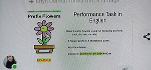Prefix FlowersPerformance Task in English- Mako 5 prafix flow... | Filo