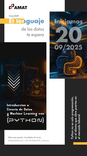  ¡Inscríbete al curso “Ciencia de Datos y Machine Learning con...