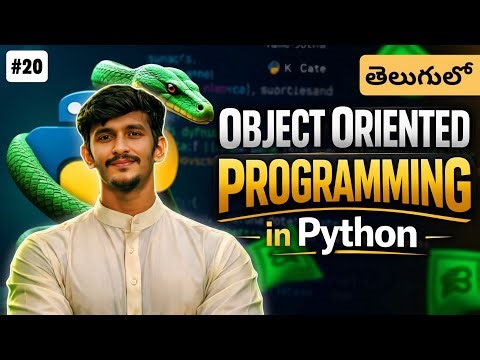 Python Full Course in Telugu | OOP in Python | Class, Object, Inheritance, Polymorphism | Telugu