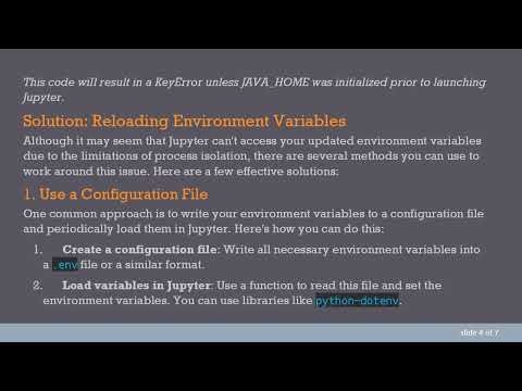 How to Reload Environment Variables in Python for Jupyter Notebooks
