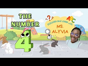 Learn the Number 4 - Fun Counting Video for Kids! | Toddler and Preschool Lesson