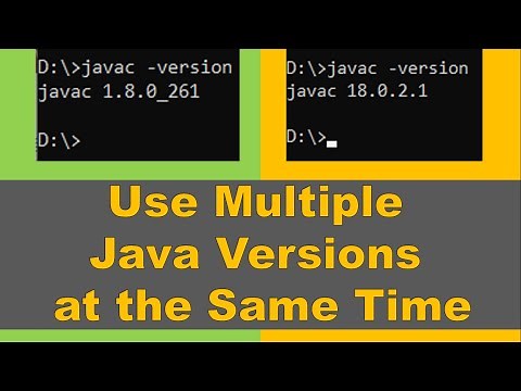 How to use multiple Java versions at the same time?