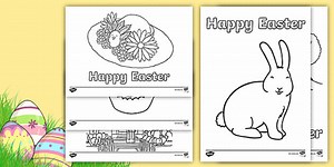 Happy Easter Colouring Pictures