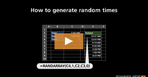 How to generate random times