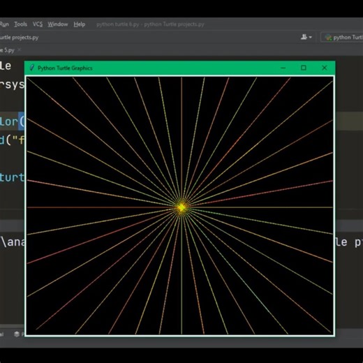 Python Turtle Simple Python Turtle Graphics Python Projects#shortsvideo