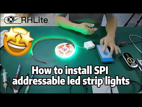 How to install SPI addressable led strip