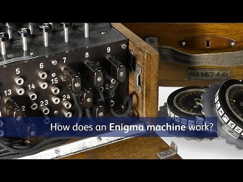How does an Enigma machine work?