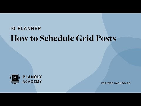 How to Schedule Instagram Posts Using PLANOLY's Web Dashboard