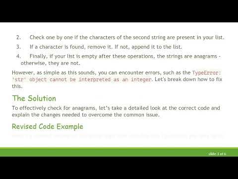 Mastering Anagrams in Python: Your Ultimate Guide to Checking String Equivalence