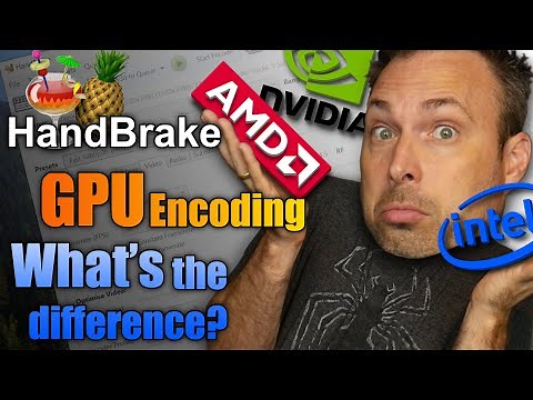 Handbrake h.264 & h.265 encode times & files sizes compared. Nvidia NVENC, Intel Quick Sync, AMD VCE