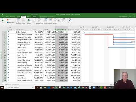 MS Project Tutorial 5 How to Update a Schedule