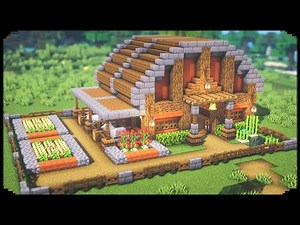 ★ Minecraft: Simple Barn With Stables | Minecraft How to Build Barn