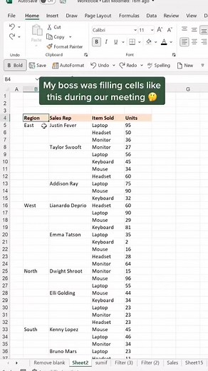 1M views · 15K reactions | How to Fill Blank Cells in Microsoft Excel | Excel Basement | Facebook