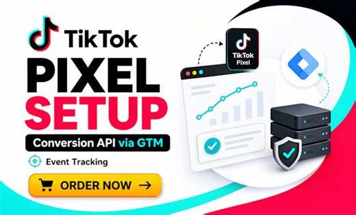 Adrexpert: I will fix and setup tiktok pixel and conversion API via GTM for $10 on fiverr.com