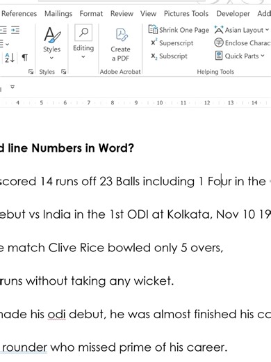 Ever wondered how to add line numbers in Microsoft Word without messing up your formatting? Whether you're working on a legal document, a poem, or a coding script, line numbering is essential for easy referencing. In this video, I’m breaking down the standard method PLUS several unique ways to customize your line numbers that most people don't know about! In this video, you will learn:✅ How to enable continuous line numbering. ✅ How to restart numbering on each page or section. ✅ How to