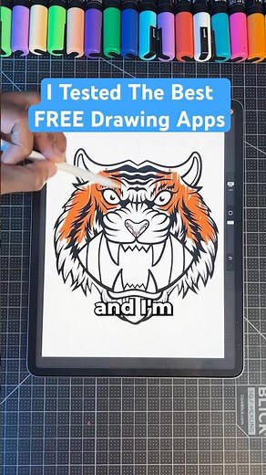 I Tried the Best FREE Drawing Apps! 😍 #art #shorts #drawing