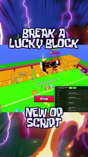 🌞OP🌞 Break A Lucky Block New OP Script! #breakaluckyblock #breakaluckyblockscript #roblox #script