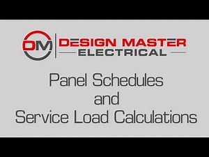 Design Master Electrical for AutoCAD: Panel Schedules and Service Load Calculations