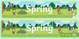 Spring Banner for Display