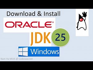 Download and install Oracle JDK 25 on Windows