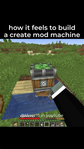how it feels to build a minecraft create mod machine