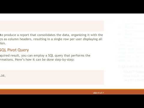 How to Use SQL Pivot Queries in MySQL for Consolidating User Data
