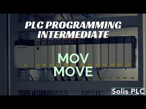 PLC Programming MOV Instruction - Move Ladder Logic RSLogix Studio 5000 Example Tutorial System