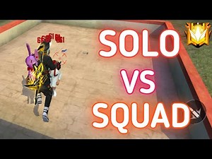 SOLO VS SQUAD FULL RUSH GAMEPLAY ON GRANDMASTER 12000+ RANK POINTS || FT. THE UNBEATABLE PLAYER !!!!