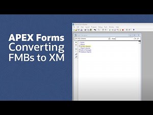 [Forms to APEX] Converting FMBs to XML