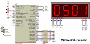 Print ADC value on 7 Segment Display using Pic Microcontroller