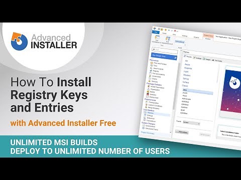 How to Install Registry Keys and Entries | Advanced Installer Freeware
