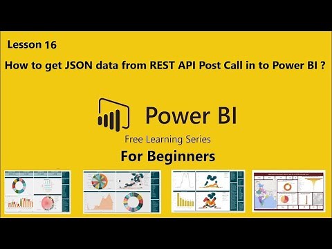 Lesson 16 How to load REST API post call data into Power BI Desktop. Do subscribe…!!!