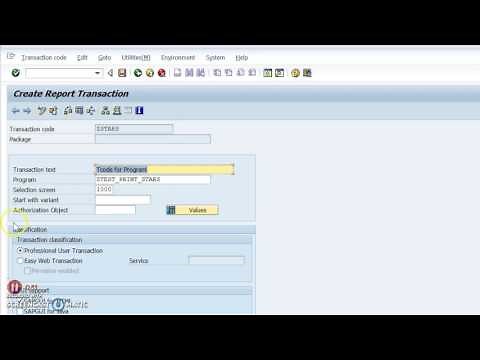 How to create Transaction code in SAP ABAP