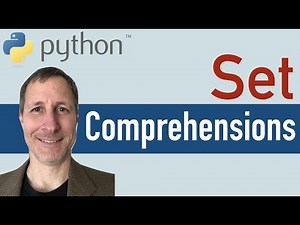 Python Set COMPREHENSIONS tutorial