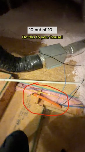Dennis Comstock - Builder Brigade on Instagram: "🚫 Don’t Bookmark this... I have all these tips and ideas in my Home Building Checklist. 👉 Get it at BuilderBrigade.com Adding smurf tubing is great for a renovation or a new build when there is no drywall in the way. Any location that needs internet cable (CAT6) is great. I even put some in spots I wasn’t sure if I’d need to access later. For example, a porch roof. Get the smurf tubing to go from the attic to the porch in case you ever need to g