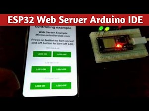 ESP32 Webserver in Arduino IDE Controlling LEDS