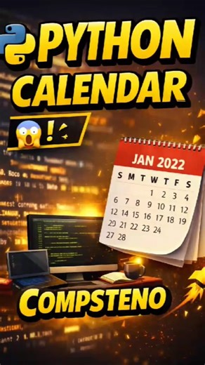 Python Calendar Code 🔥 | Beginners Must Watch #python #pythontutorial #coding #ytshortsindia