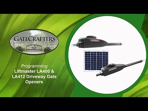 How To Program LiftMaster LA400 & LA412 Driveway Gate Openers
