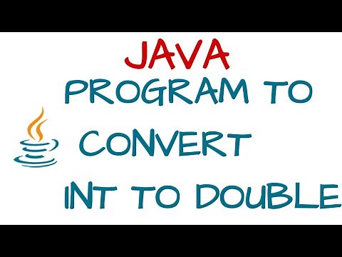 Convert int to double in Java | Java datatype conversion program tutorial