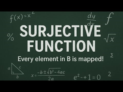 Surjective Function (onto)