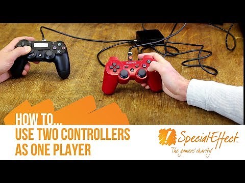 How to use two controllers as one player