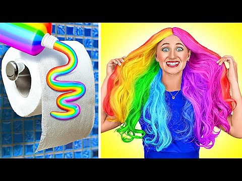 WOW😱 COOL BEAUTY HACKS YOU NEED TO TRY! 💄 Genius Girly Tricks by 123 Go!