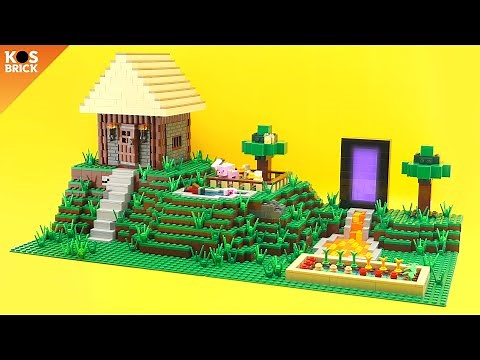 Lego Minecraft Steve House Diorama (Tutorial)