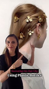 29K views · 105 reactions | DIY Statement Golden Hair Clip Using...