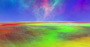 3D rendered Animation of a Alien World