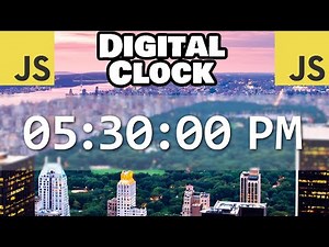 Build this digital clock with JavaScript! 🕐
