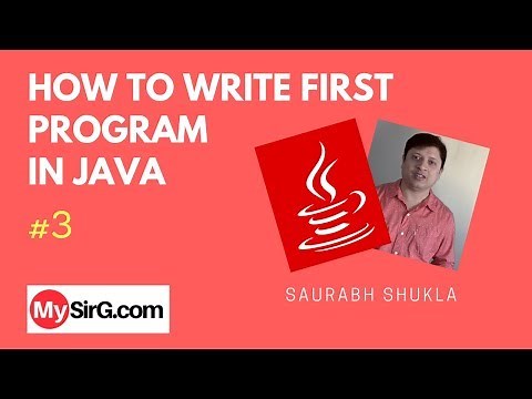 Lecture 3 First Program in Java Hindi