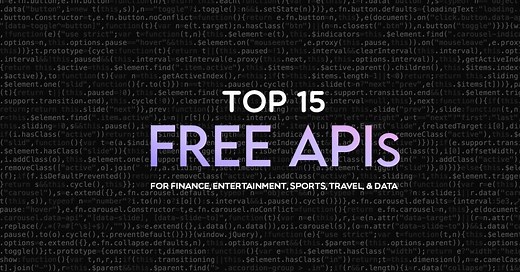 Free API – 90+ Public APIs For Testing [No Key]