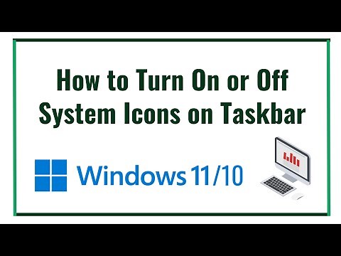 How to Turn On or Off System Icons on Taskbar in Windows 11