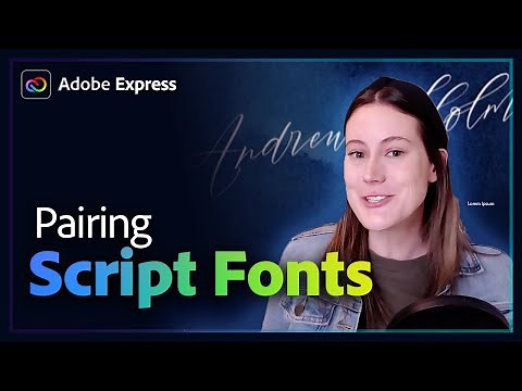 How to Use Script, Curly, & Cursive with Other Fonts in Adobe Express | Adobe Express
